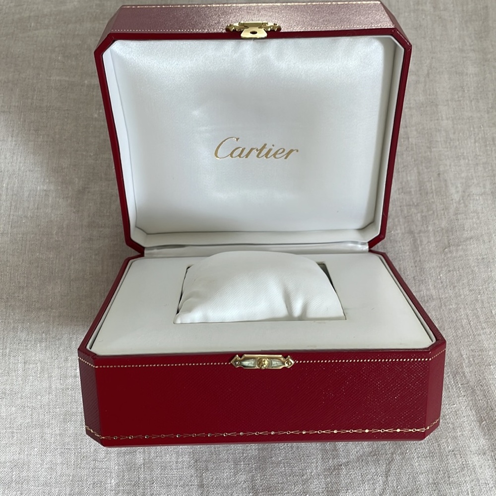 Genuine Cartier watch box. Brand new. Never used.